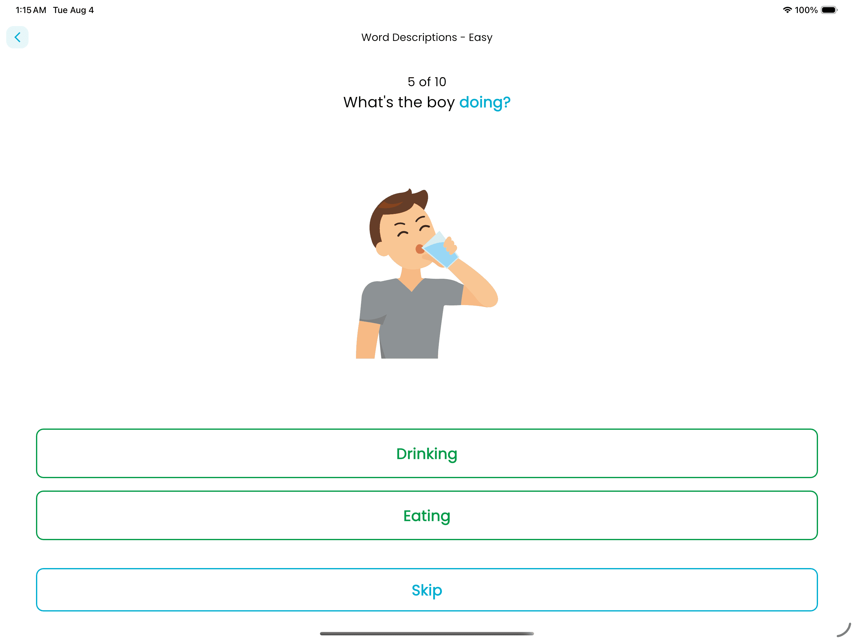 Descriptive Vocabulary Exercises