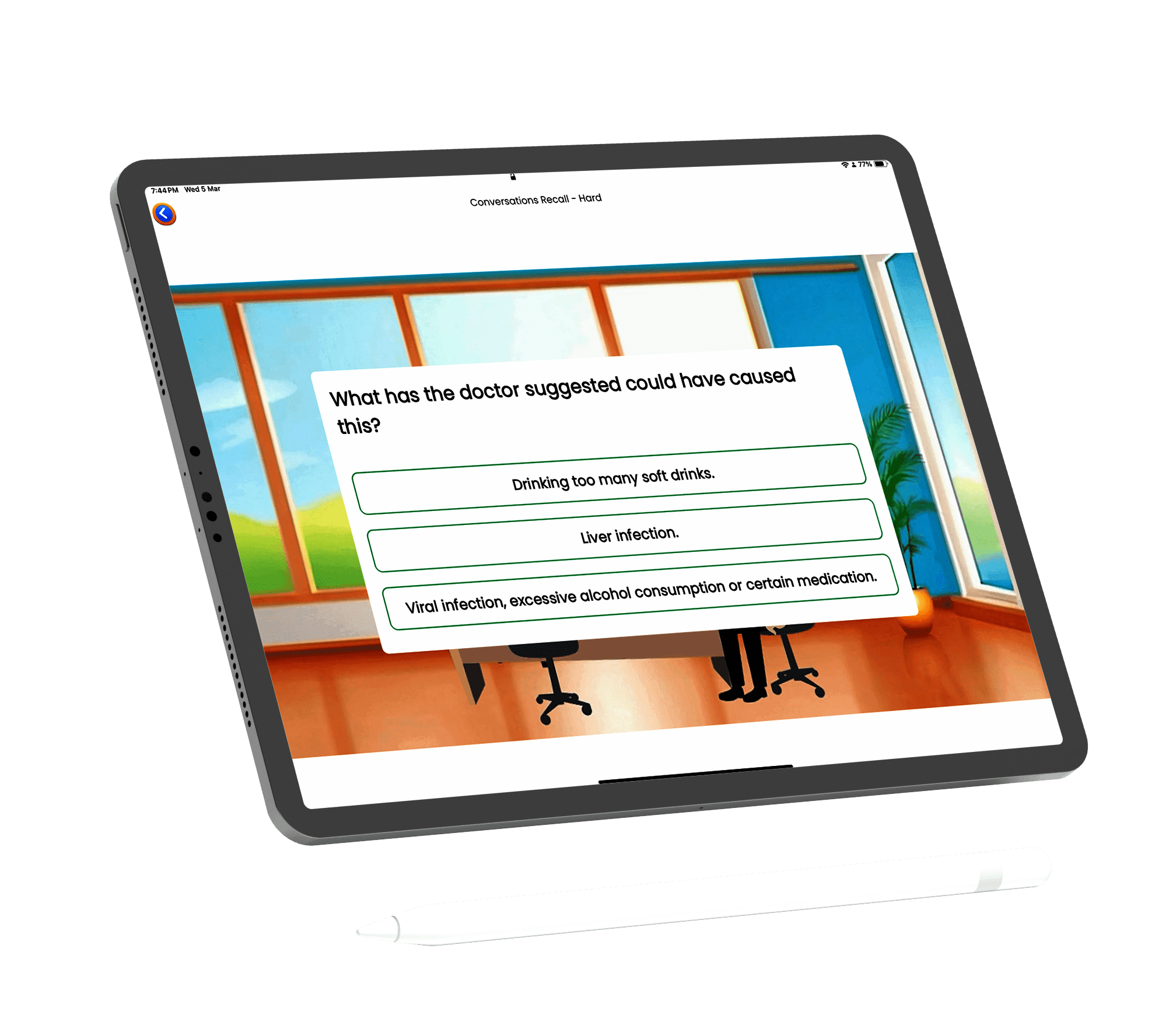 Therapy apps for memory and attention training